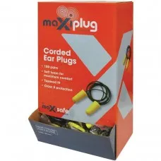 Maxisafe Disposable Ear Plugs Corded (Box 100prs)