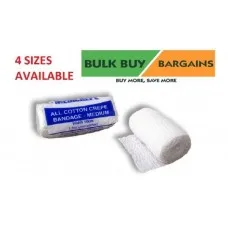 Crepe Bandage Medium All Cotton Medicrepe Latex Free 5cm To 15cm Medical Aid