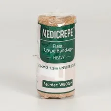 Medicrepe Compressed Elastic Crepe Bandage Heavy Duty Snake Bite 7.5cm Medicrepe Compressed Elastic Crepe Bandage Heavy Duty Snake Bite 7.5cm
