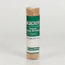 Medicrepe Compressed Elastic Crepe Bandage Heavy Duty Snake Bite 15cm