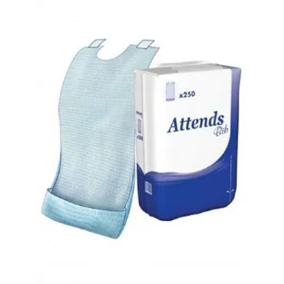 Attends Bib Disposable Bibs - Pk/250 Attends Bib Disposable Bibs - Pk/250