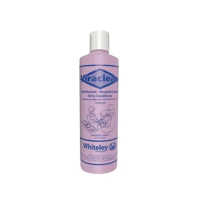 Viraclean Disinfectant Whitely Hospital Grade 500ml Squeeze Bottle Only Viraclean Disinfectant Whitely Hospital Grade 500ml Squeeze Bottle Only