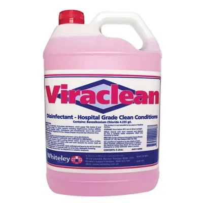 Viraclean Disinfectant Whitely Hospital Grade 5l Bottle Viraclean Disinfectant Whitely Hospital Grade 5l Bottle