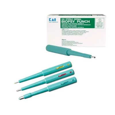 Biopsy Body Piercing Kai Punch Sterile With Plunger Biopsy Body Piercing Kai Punch Sterile With Plunger