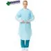 Gowns Thumb-Hook Impervious Open Back BLUE - Ctn/75