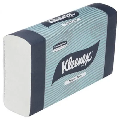 Kleenex 4440 Compact Paper Hand Towel White, Case Of 24 Packs X 90 Towels Kimberly Clark