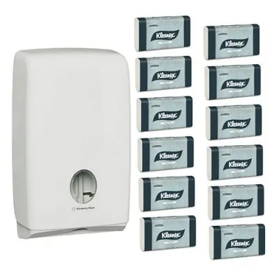 Kleenex Compact Paper Hand Towel White Starter Pack  Case Of 15 Packs Kimberly Clark
