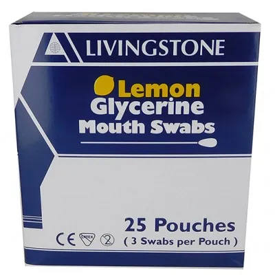 Lemon Glycerine Mouth Swabs 3/pkt Sale Item Exp 4/25 Lemon Glycerine Mouth Swabs 3/pkt Sale Item Exp 4/25