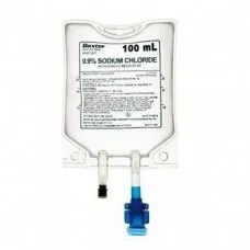 Saline Intravenous 0.9% Sodium Chloride 100ml Freeflex Baxter Bag (Ahb1307) Saline Intravenous 0.9% Sodium Chloride 100ml Freeflex Baxter Bag (Ahb1307)