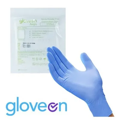 Sterile 5 Pair (10 Gloves) Aegis Gloves Nitrile Extended Cuff Pharmatex Sterile 5 Pair (10 Gloves) Aegis Gloves Nitrile Extended Cuff Pharmatex