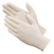 Gloves Medium White Latex Beaded Cuff 10/packet Gloves Medium White Latex Beaded Cuff 10/packet
