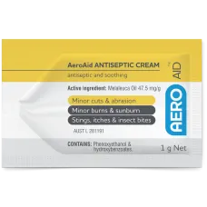 Antiseptic First Aid Cream 1g Sachets With Aloe Vera Kills Germs & Soothes x10