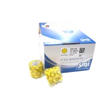 Cohesive Elastic Sport Equine Flex Bandage Yellow Smiley Wrap 5cm X 4.5m Farm Animal Husbandry