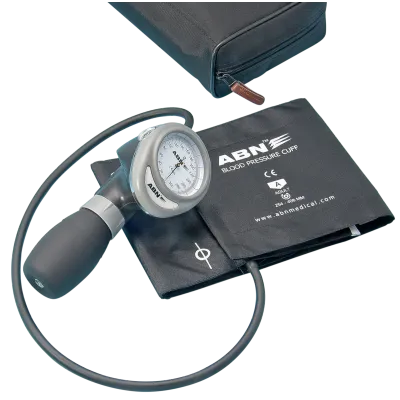 Sphygmomanometer Palm Lite Handheld Aneroid Abn Quality Black Cuff Tga Approved