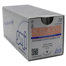 Sutures Box 12 Size 4.0 Usp Monofilament Synthetic Absorbable Polyglecaprone 25 Monofast Surgicryl 75cm Undyed Smi Sutures Box 12 Size 4.0 Usp Monofilament Synthetic Absorbable Polyglecaprone 25 Monofast Surgicryl 75cm Undyed Smi