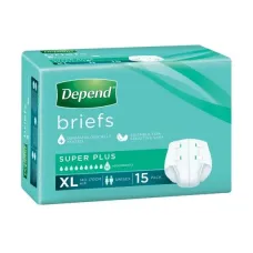 Depend Brief Super Plus Extra Large Waist 140 -170cm Unisex 4300ml Yellow 17400