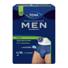 Tena Active Fit Plus Mens Pant L/XL 95 -130 Cm 700ml Navy 772629 Tena Active Fit Plus Mens Pant L/XL 95 -130 Cm 700ml Navy 772629