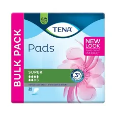 Tena Pads Super 440 x 192mm Female 515ml White 30/Pkt 757730