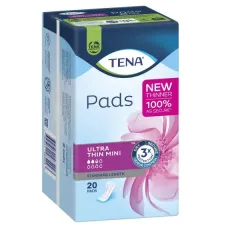 Tena Pads Ultra Thin Mini 225 x 94mm Female 100ml 20/Pkt 760388 Tena Pads Ultra Thin Mini 225 x 94mm Female 100ml 20/Pkt 760388