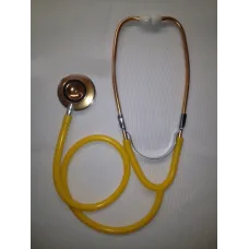 Stethoscope Medical Boxed Yellow Dual Head Latex Free Lightweight