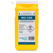 Sharps Container Disposal Collector 1.4 Litre Flip Top Lid Cleanaway