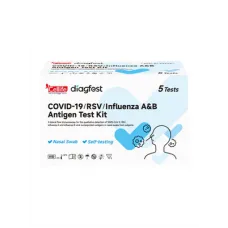 Cellife Triple Antigen Test Kit COVID-19 Flu A/B RSV - Box/5 Cellife Triple Antigen Test Kit COVID-19 Flu A/B RSV - Box/5