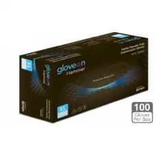 Black Nitrile Examination Gloves Powder Free Gloveon Hammer 100/Box Black Nitrile Examination Gloves Powder Free Gloveon Hammer 100/Box