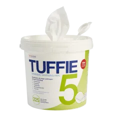 Tuffie 5 Cleaning And Disinfecting Hospital Grade Wipes - Tub/225 Tuffie 5 Cleaning And Disinfecting Hospital Grade Wipes - Tub/225