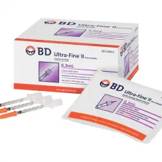 BD Ultra-Fine II Insulin Syringes 0.3mL 0.25mm 31G x 8mm 328822 BD Ultra-Fine II Insulin Syringes 0.3mL 0.25mm 31G x 8mm 328822